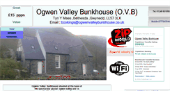 Desktop Screenshot of ogwenvalleybunkhouse.co.uk